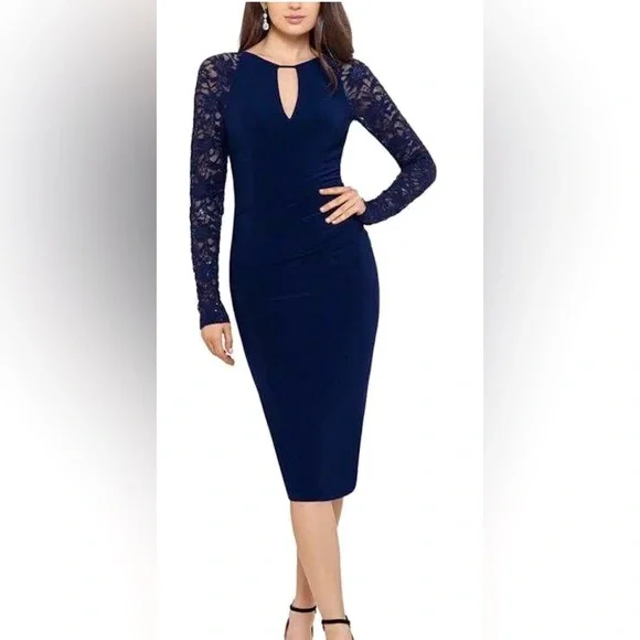 chinese dress ladies Elegant Sheer Sleeves Mesh Train Sequin Evening Dress – Elonnashop main image 0
